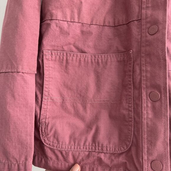 Vans Women Minette Cotton Twill Woven Shacket Jacket Dusty Rose Size XS - Picture 4 of 7